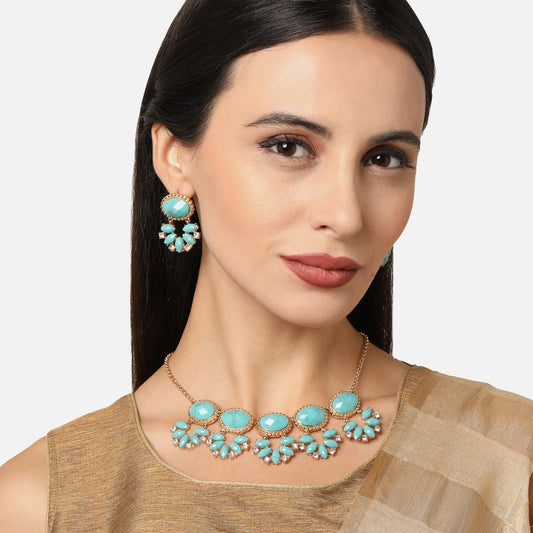 Blue Turquoise Jewellery set