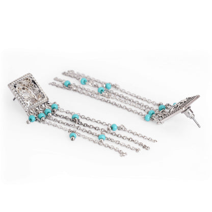 Oxidized Silver Plated Earrings