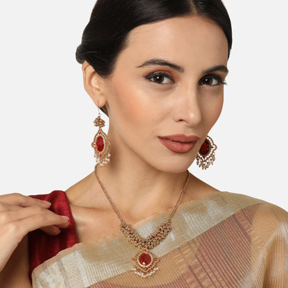 Gold Beads Jewelry Set Set