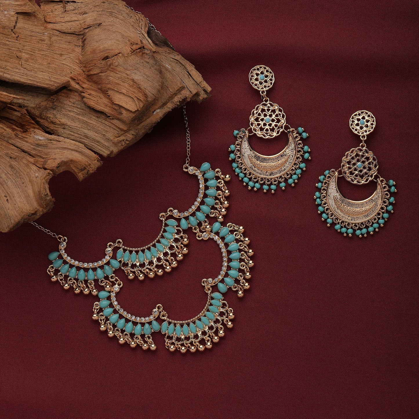 Turq Gold Jewlery Set