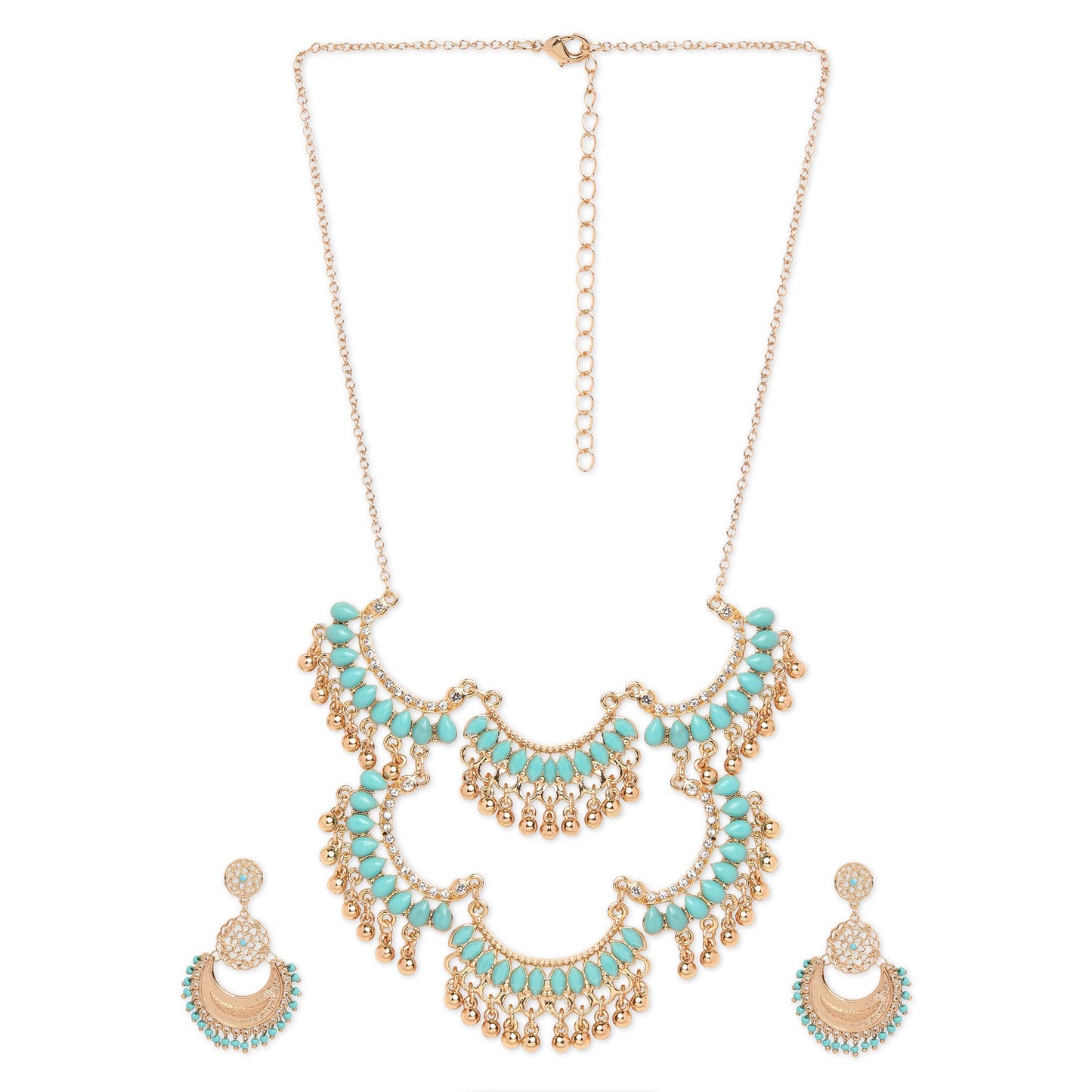 Turq Gold Jewlery Set