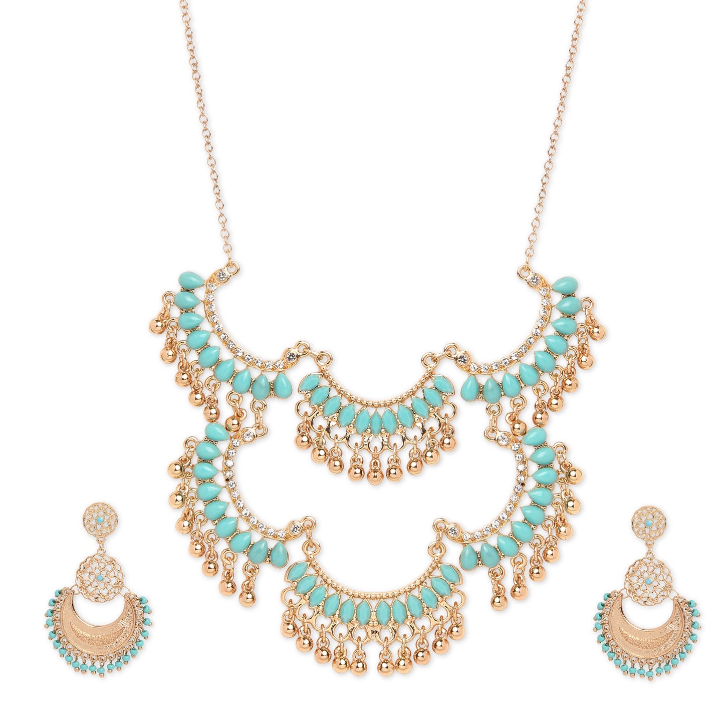 Turq Gold Jewlery Set