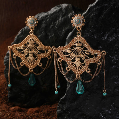 Gold Plated Long Earring