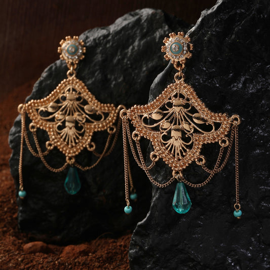 Gold Plated Long Earring