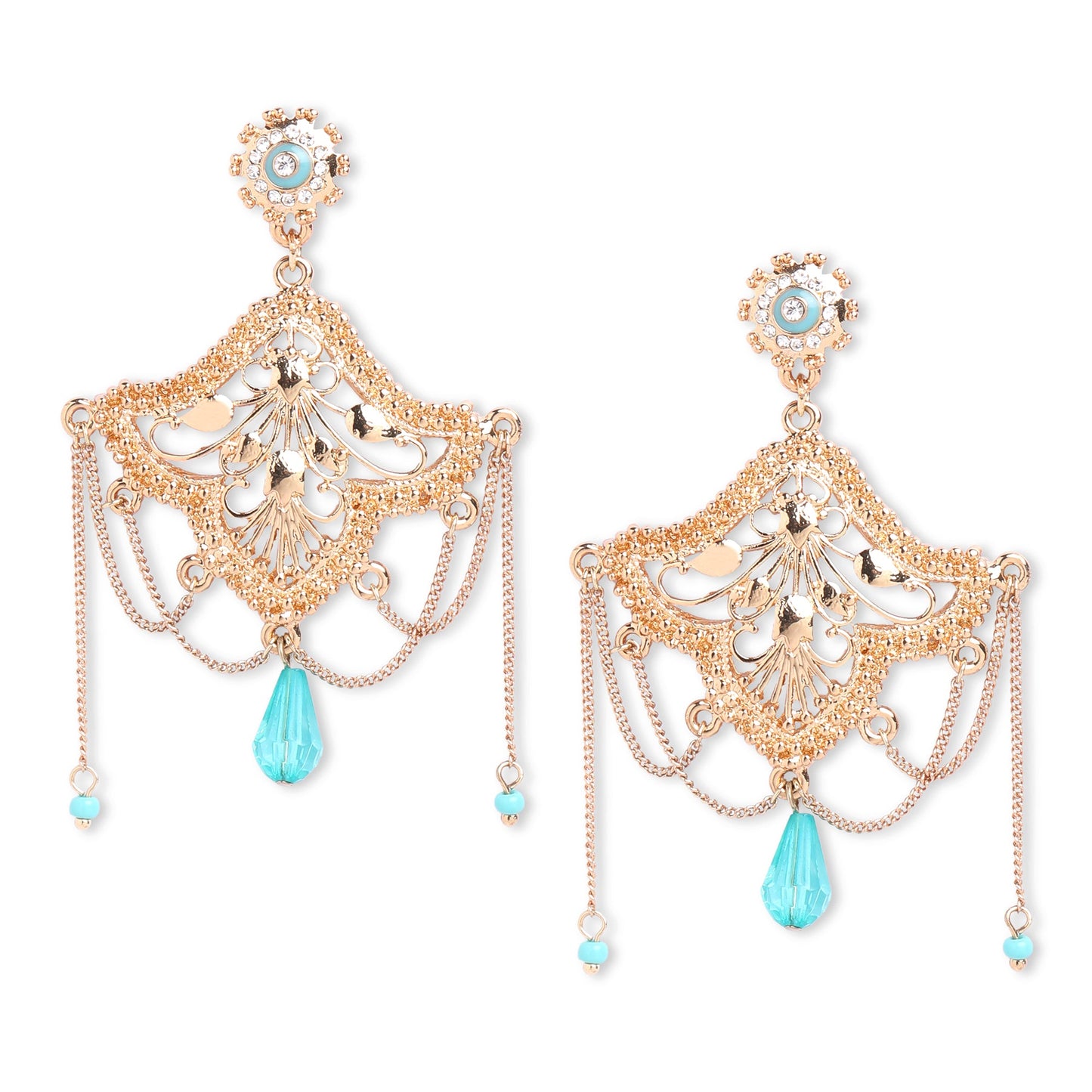 Gold Plated Long Earring