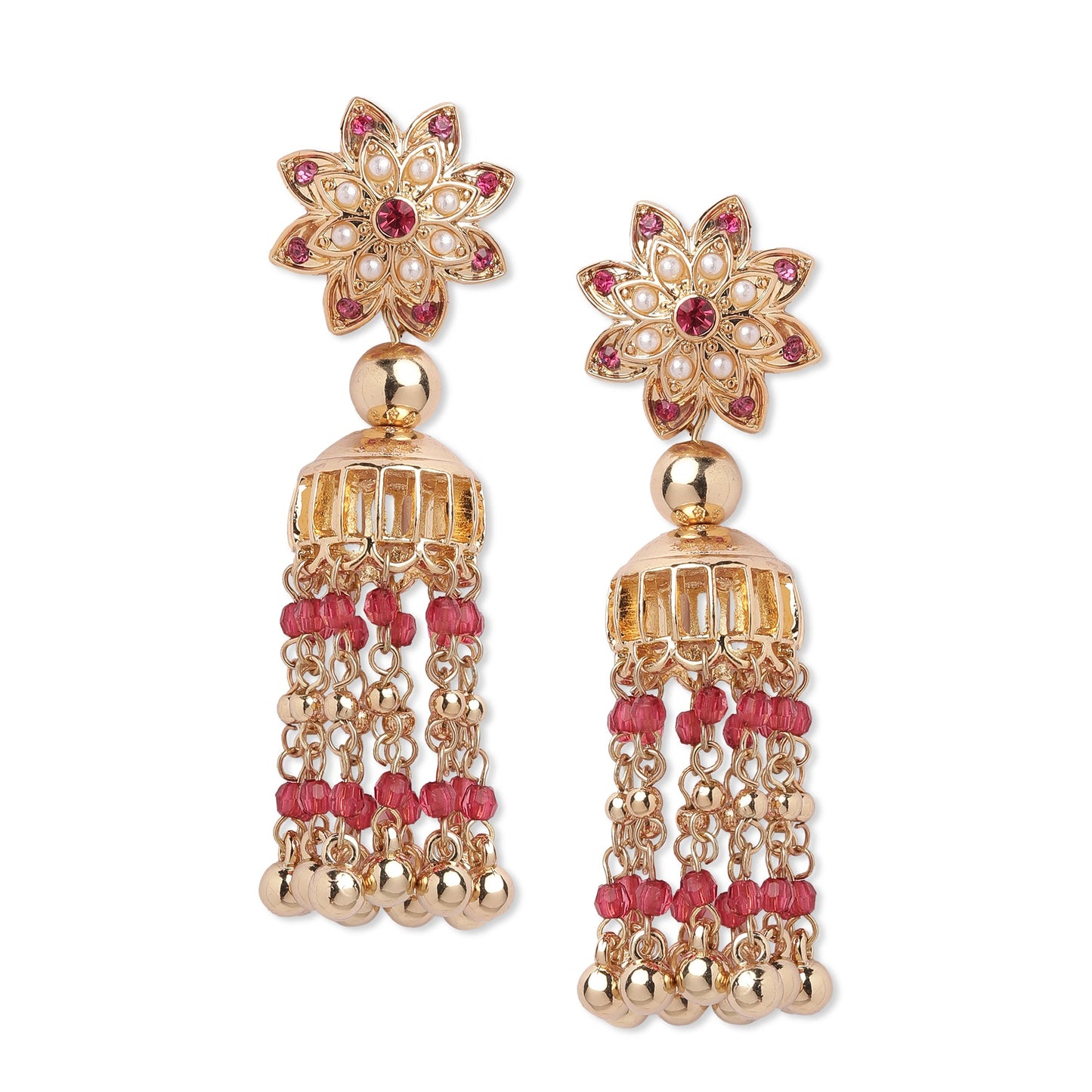 Gold Long Drop Earring