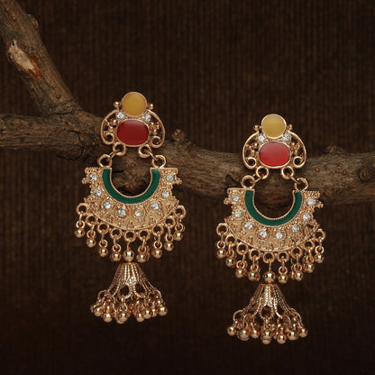 Multi Ethnic Jhumkas Earring