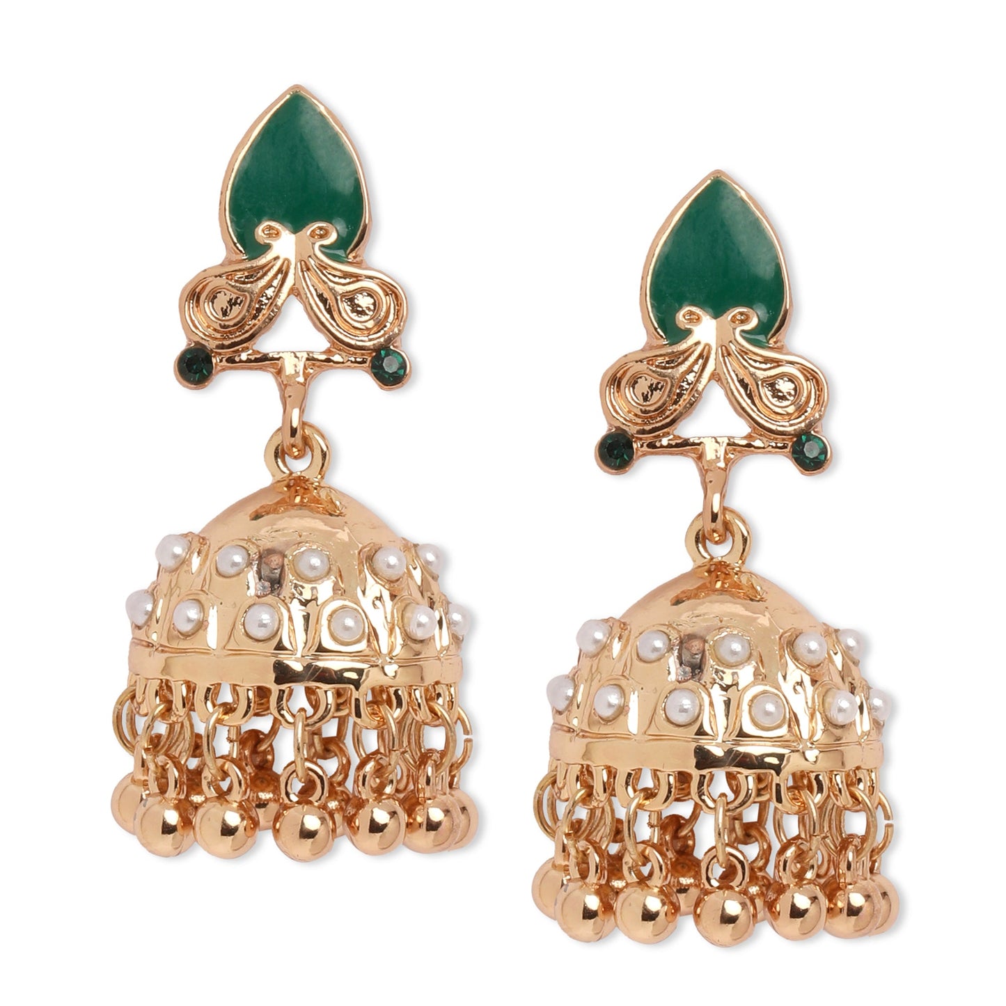 Gold Enamel Jewelry Set