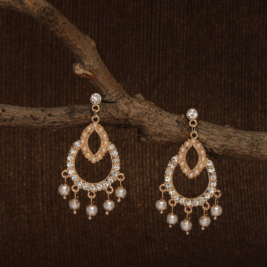 Gold Diamante Chandbalis