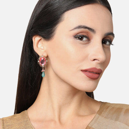 Pink Short Drop Earring
