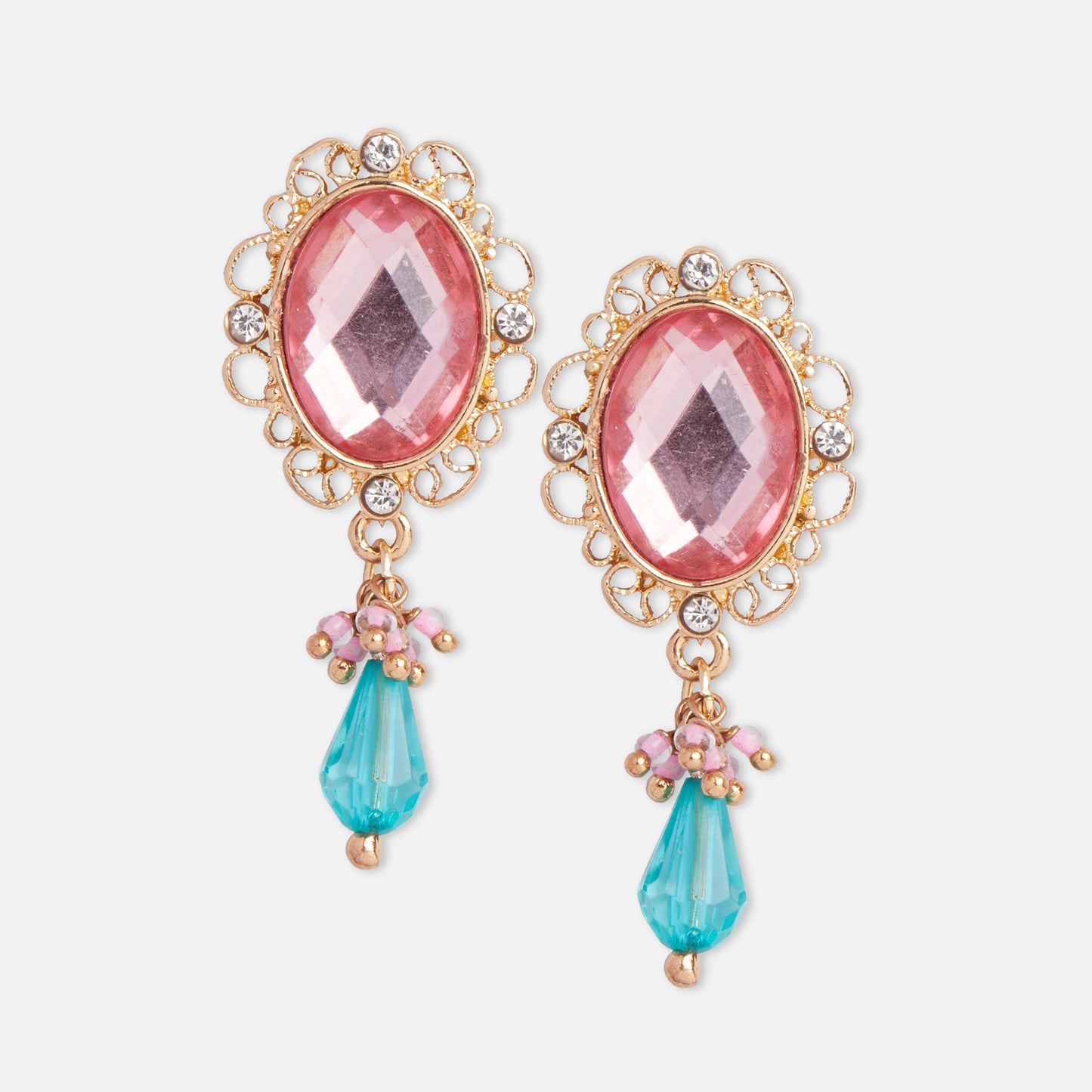 Pink Short Drop Earring