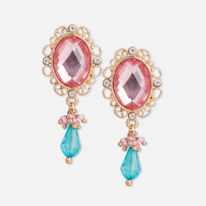 Pink Short Drop Earring
