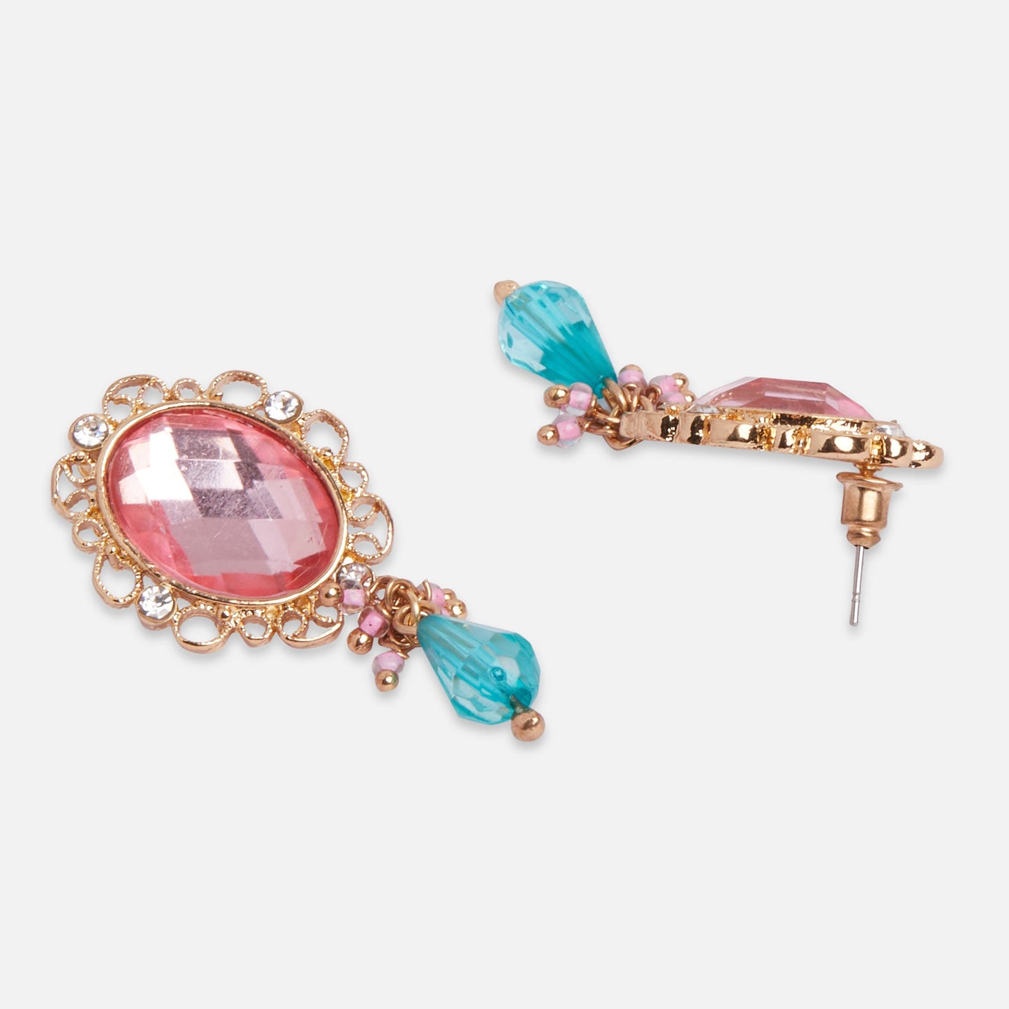 Pink Short Drop Earring