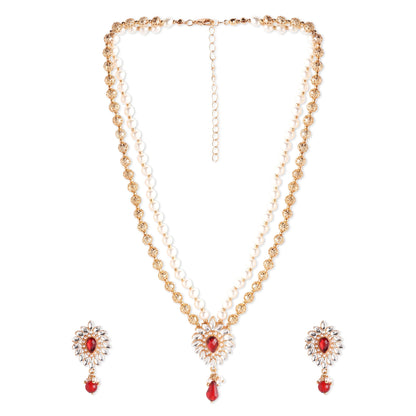 Red Kundan Jewelry Set