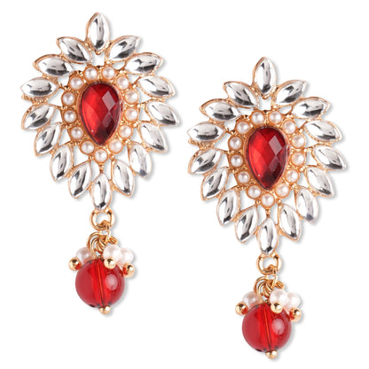 Red Kundan Jewelry Set