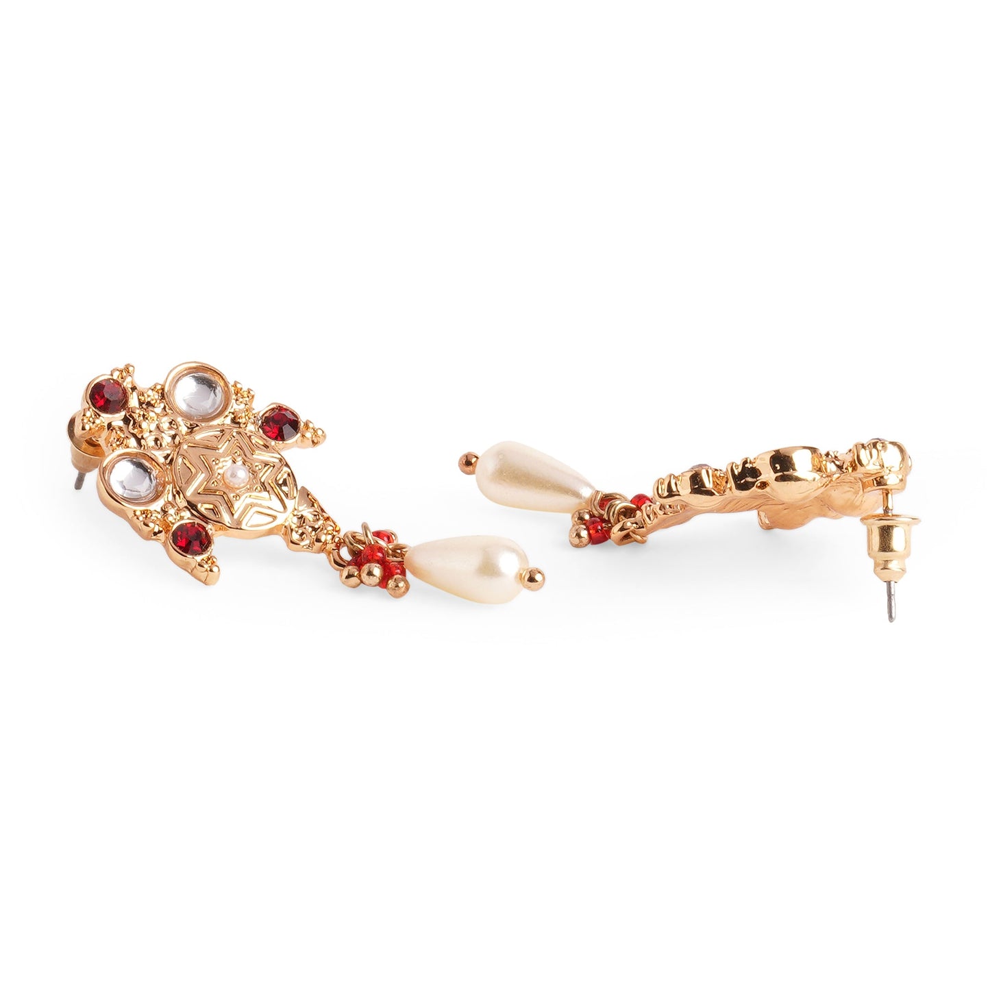 Gold Kundan And Pearl Jewelry Set