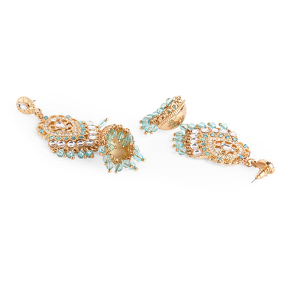 Gold Kundan Long Earring