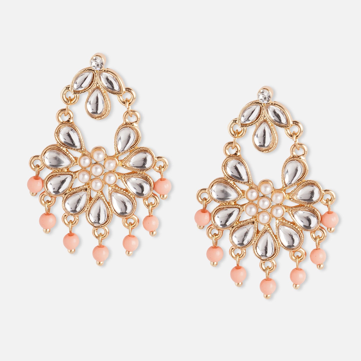Corel Gold Plated Chandbalis Earring