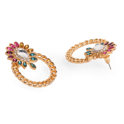 Multi Color Short Drop Earring