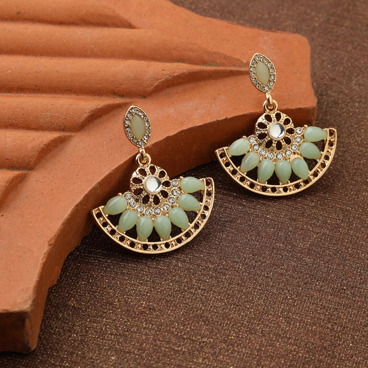 Mint Green  Short Drop Earring