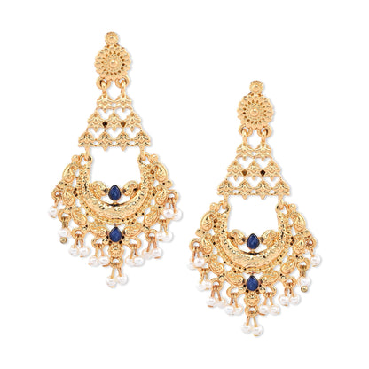 Gold Plated Short Earrings