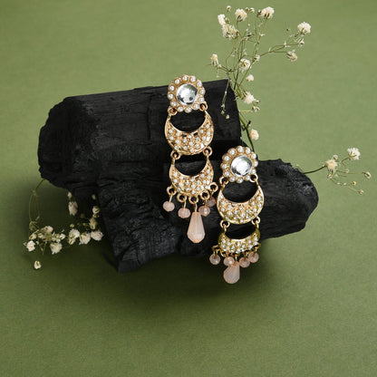 Gold Filigree Short Drop Earrings