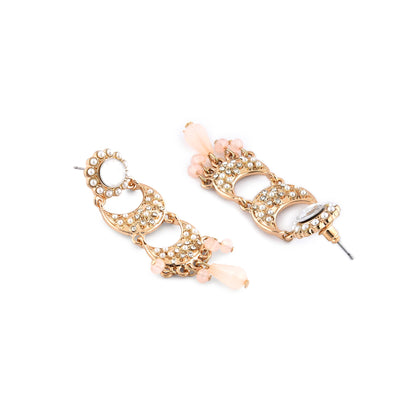 Gold Filigree Short Drop Earrings