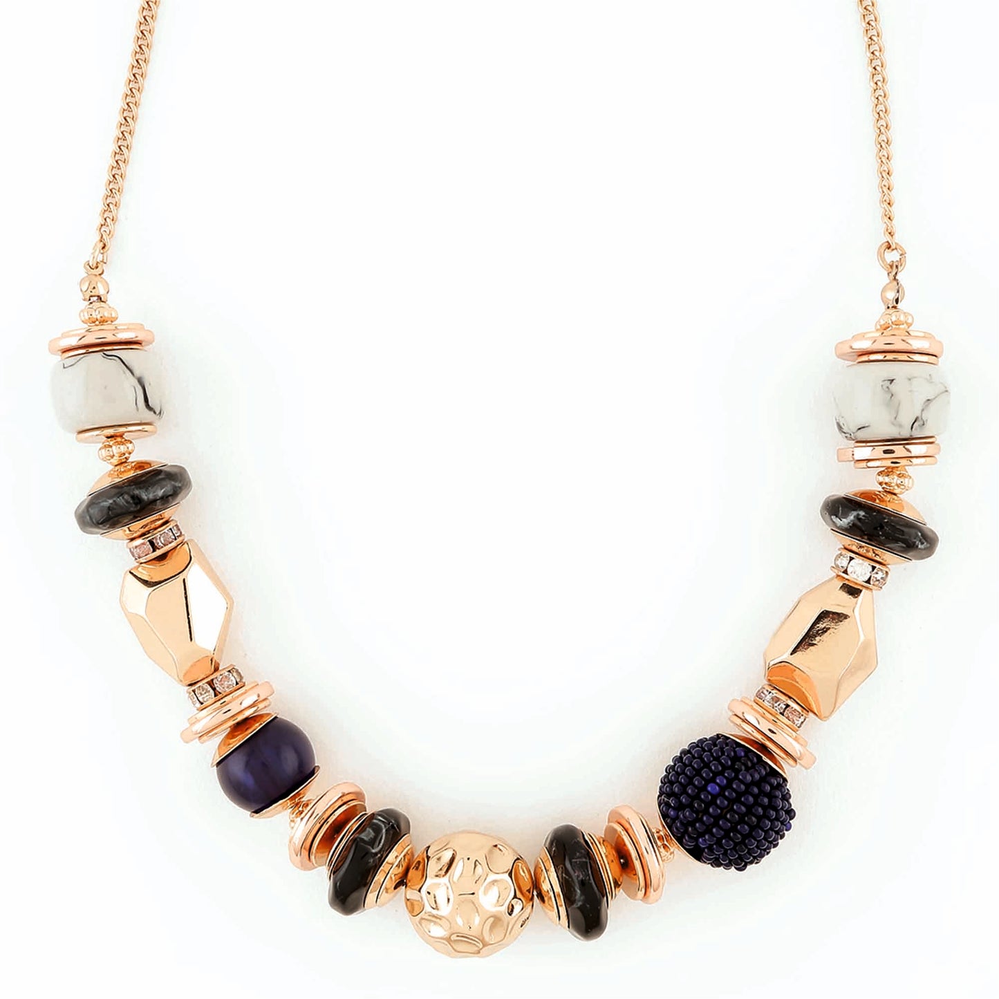 Multi Beaded Collar Necklace