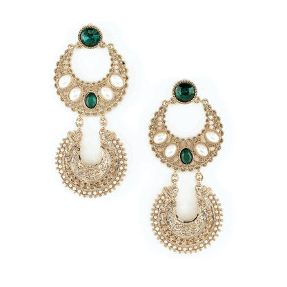 Green Drop Earrings