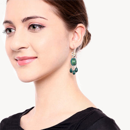 Green Stones Beads kundan Earring