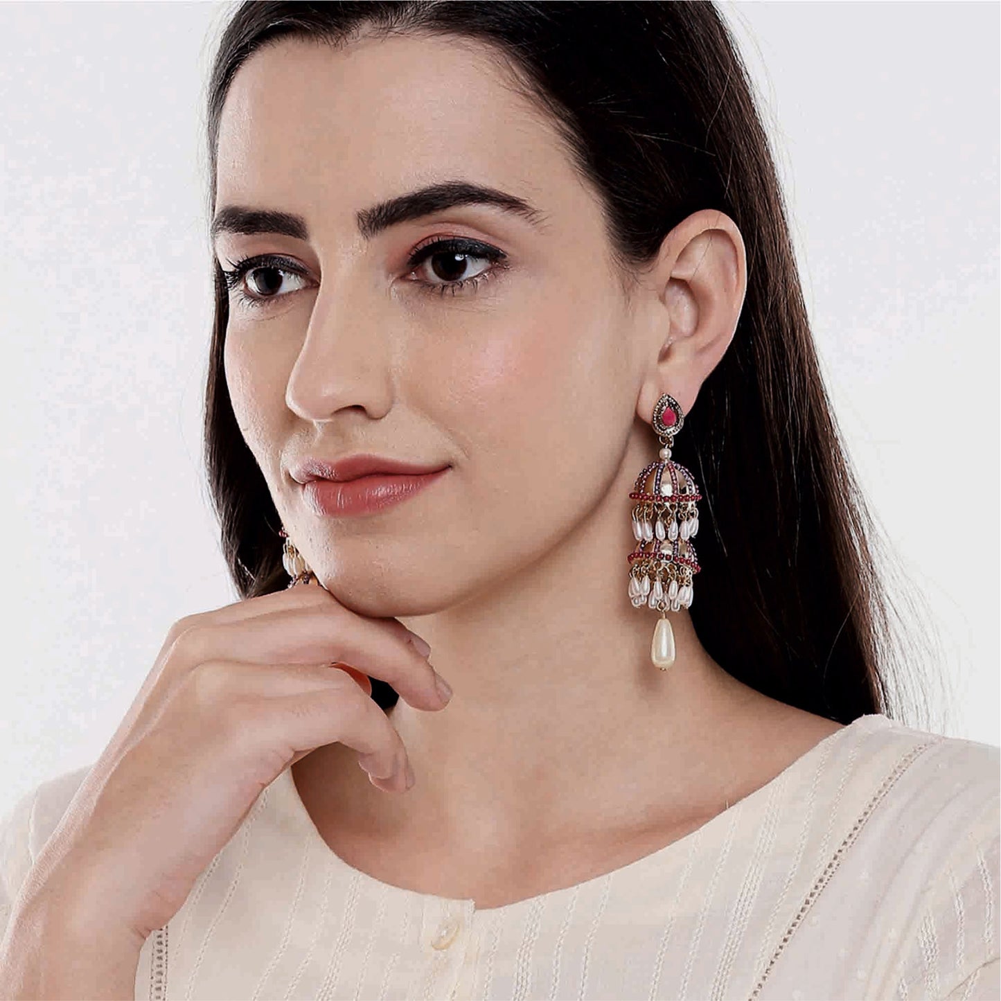 Multi Double Hanging Drop Earrings