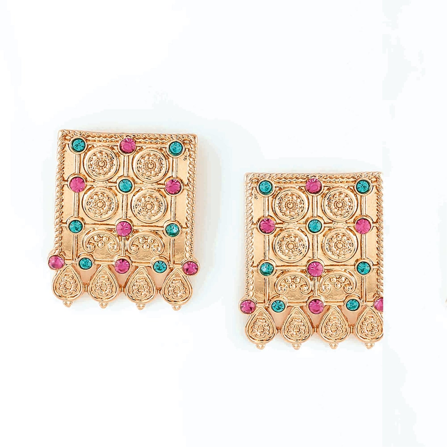 Multi Shaped Earrings Zinc Drops & Danglers